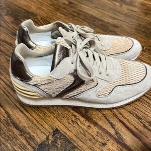 Voile BlancheโJULIA POWER SNEAKER IN SUEDE AND VELOUR